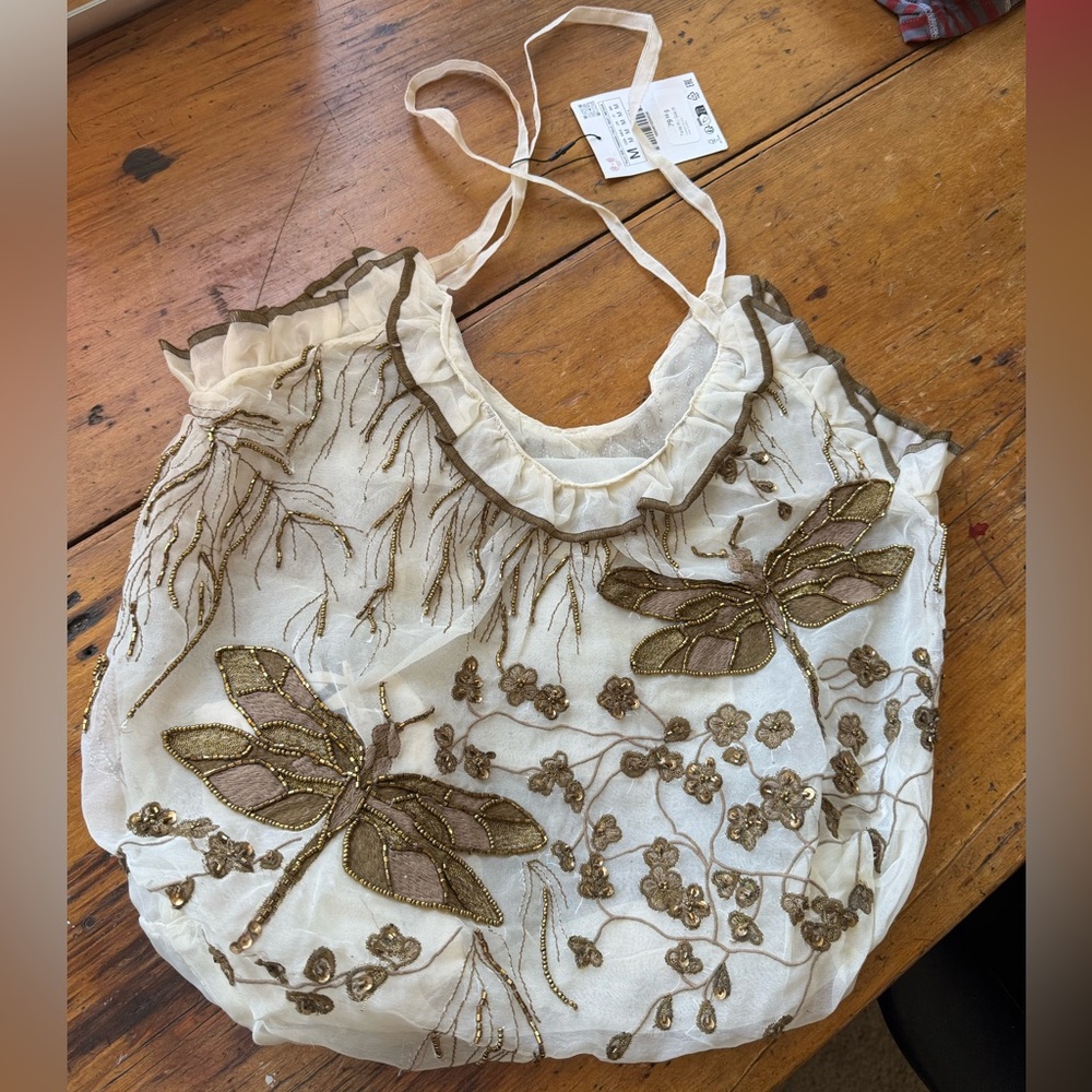 Zara Beaded Bag NWT